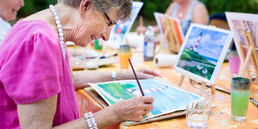 Aktivierung von Senioren im Sommer