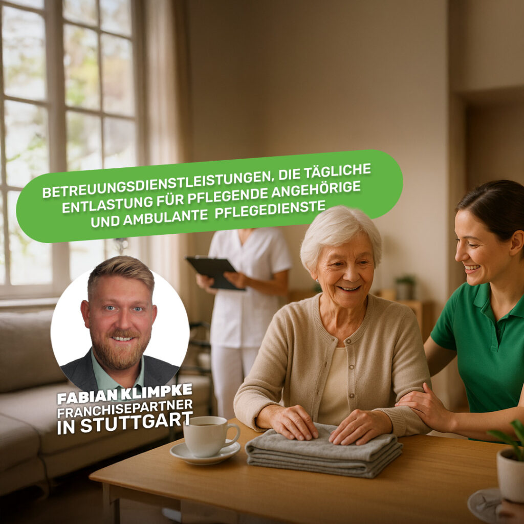 Häusliche Betreuung entlastet auch Pflegedienste