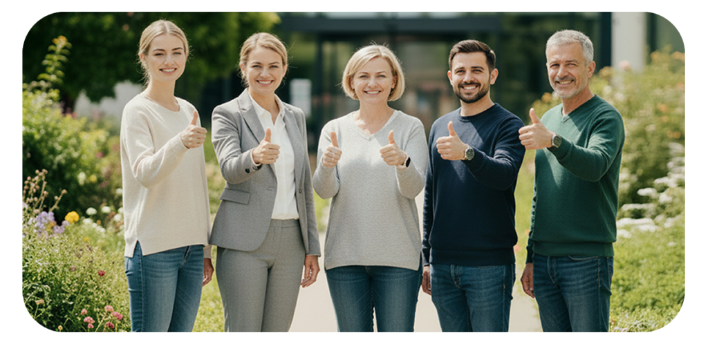Das Team vor Ort für die Senioren-WG